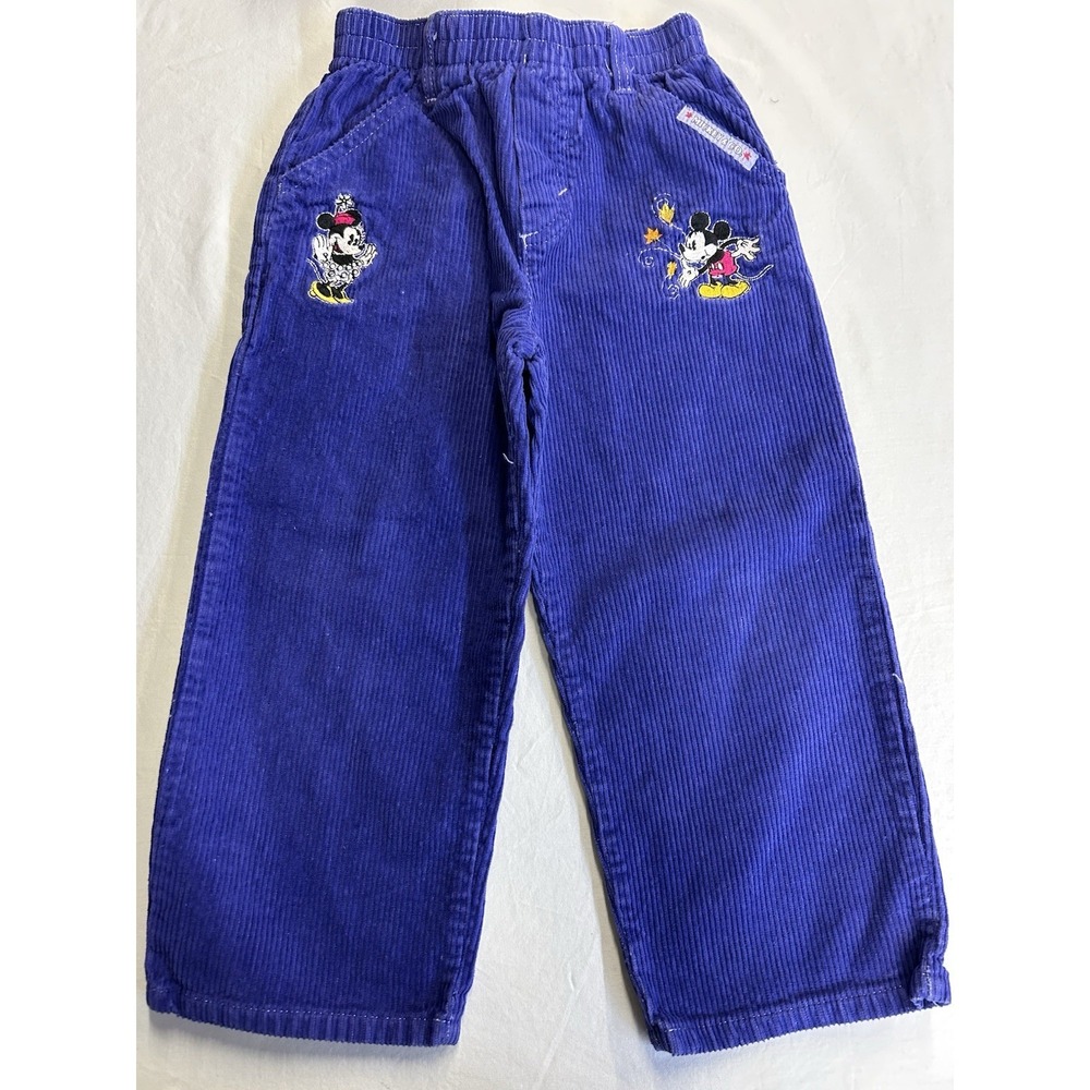 Vintage Mickey & Co Corduroy Pants Size Approx 4T (dimensions Added)